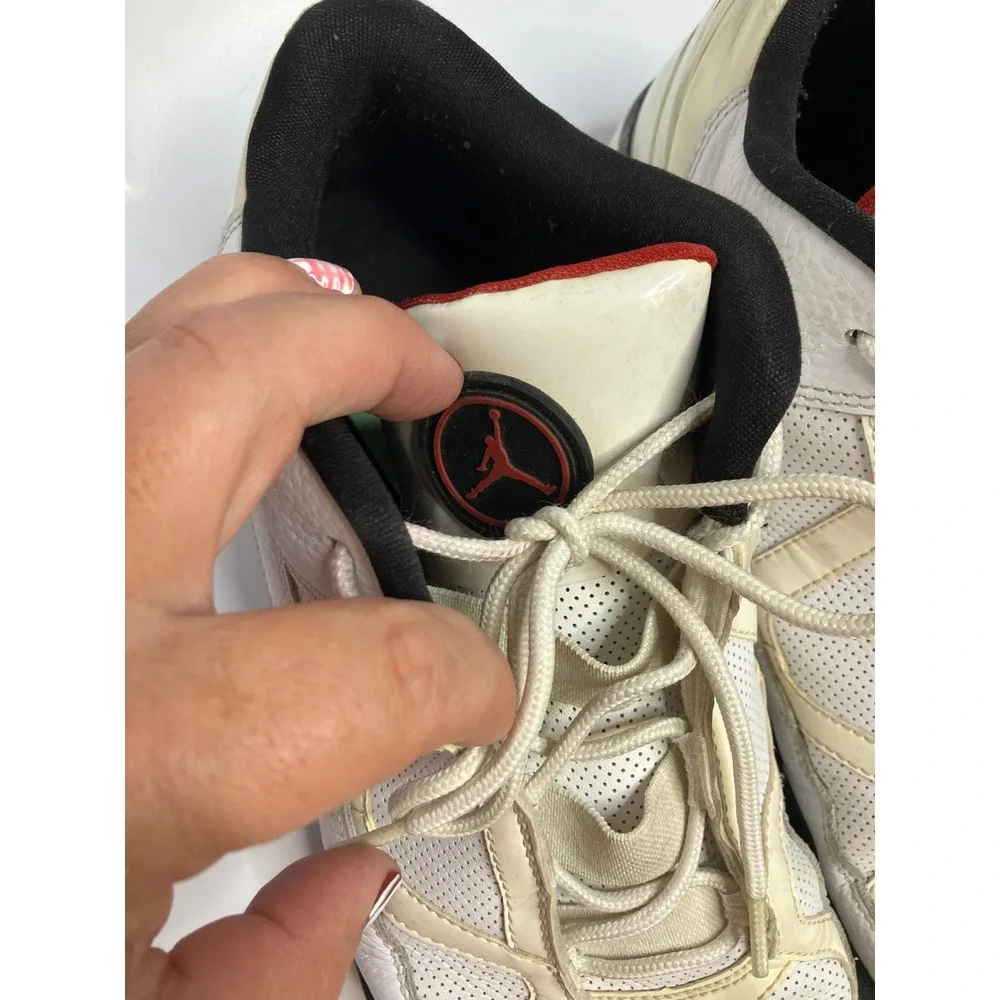 Jordan BCT Low Mens Size 12 White Black Red Good 428905-102 Sneakers activewear